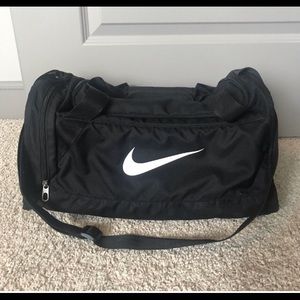 Nike black athletic gym bag